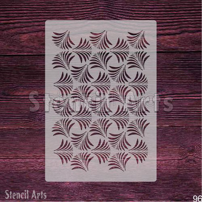Maze Illusion Pattern Stencil for DIY Home Art and Crafts