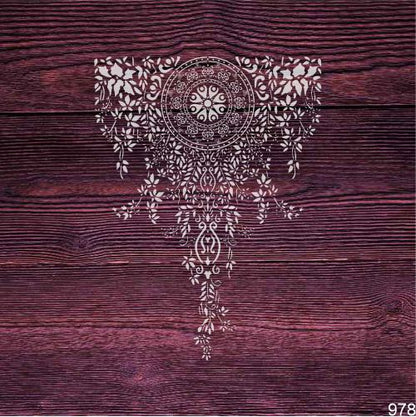 Floral Waterfall Mandala Wall Stencil for Home Decor and painting Furniture