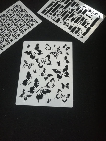 Flying Butterfly Stencil for Precision Painting by Stencilarts - Stencil Arts