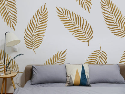 Leaf Stencil used for wall Decor and Fabric Prints by Stencil Arts