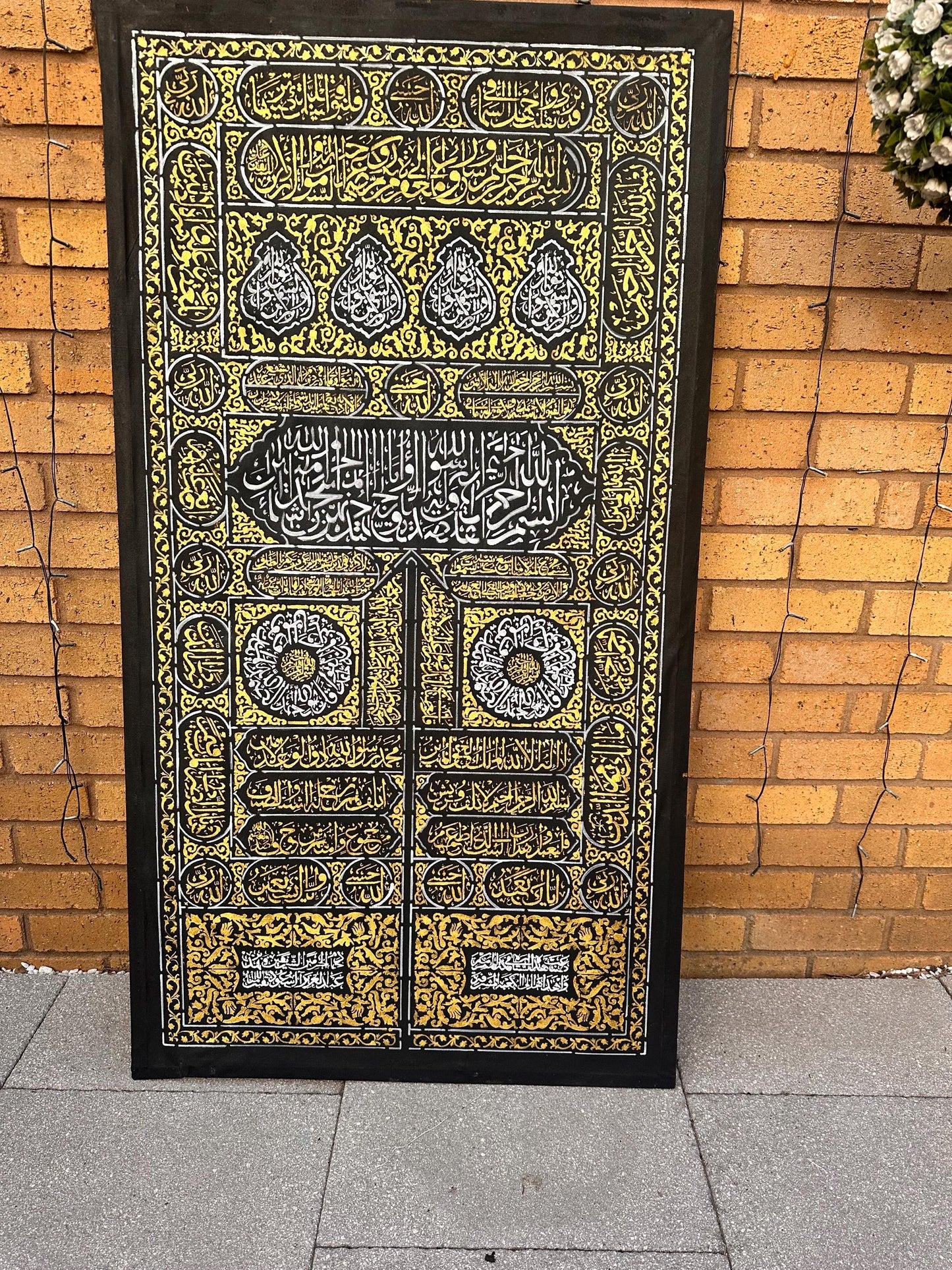 Kiswah Kaaba Design Stencil - Calligraphy Stencil – Reusable Stencil for Canvas and Wall Art